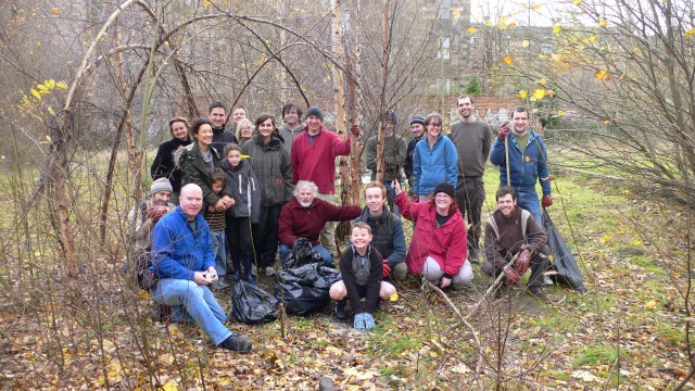 Local people formed the North Kelvin Meadow Campaign and cleaned the land up.